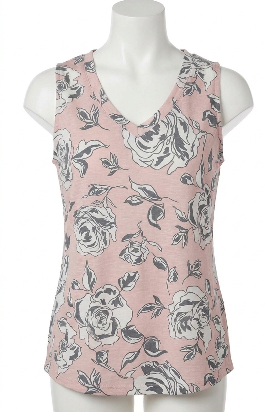 NEW PJ SALVAGE loungewear cinema floral tank in multi